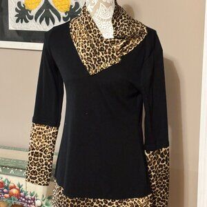Bebonnie Leopard Print Tunic